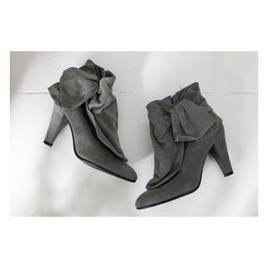 Aldo Suede Bow Ankle Boot.